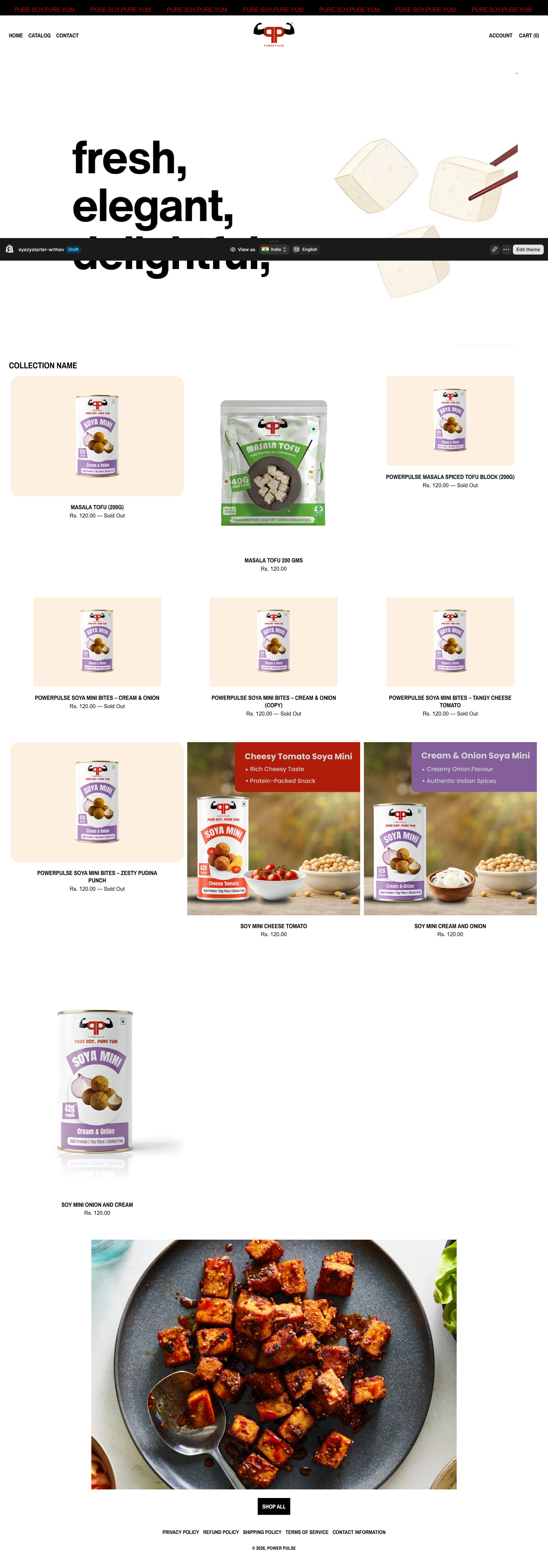 Before redesign screenshot